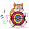 Cible écureuil à balles scratch Montessori pour enfants avec design animal coloré et balles adhésives