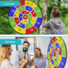 Grande intérieur extérieur cible à balles scratch 74 cm colorée pour jeu éducatif arithmétique en famille