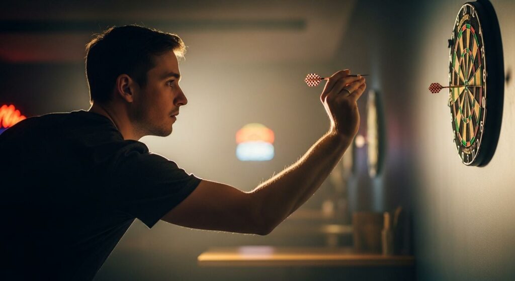 Le principe du lancer de fléchettes précis
