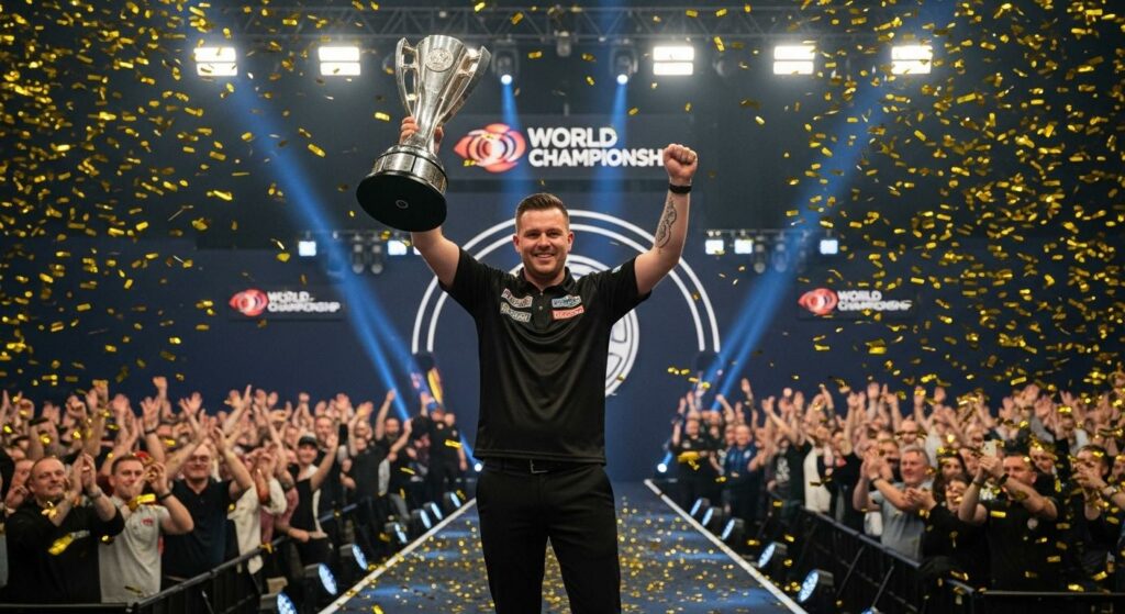 Le vainqueur du championnat du monde de fléchettes, un nouveau règne