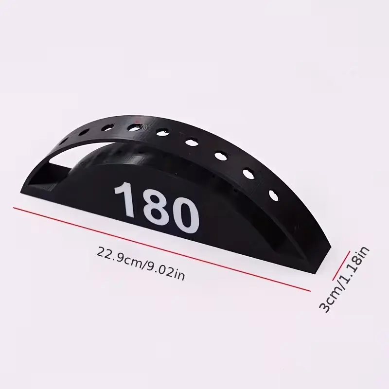 Support à fléchettes polypropylène noir design compact 9 places pour salle de jeux