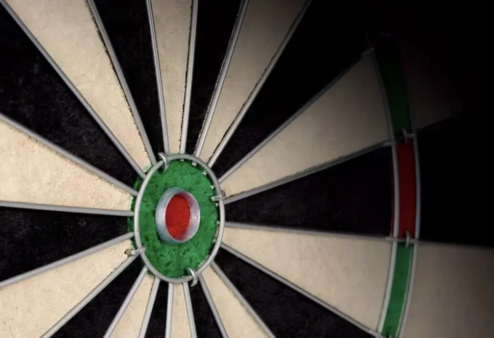 Cible de fléchettes ACDARTS™ en chanvre réglementaire 46 cm, durable, fibres naturelles, pour adultes.