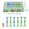 Fléchettes ventouse silicone, lot jeu de lancer collant, anti-stress et sécurisé.
