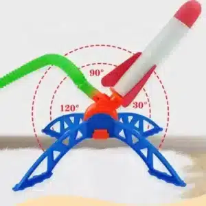 Lance-fusée à pompe coloré pour enfants avec fusées aérodynamiques à propulsion par pression d'air