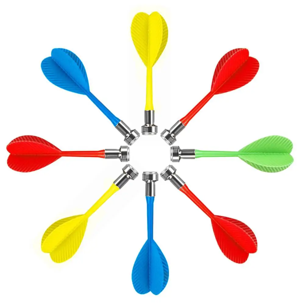 Lot de 12 fléchettes magnétiques colorées de rechange pour cible magnétique