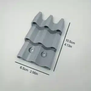 Support mural minimaliste pour fléchettes avec 9 emplacements en plastique noir