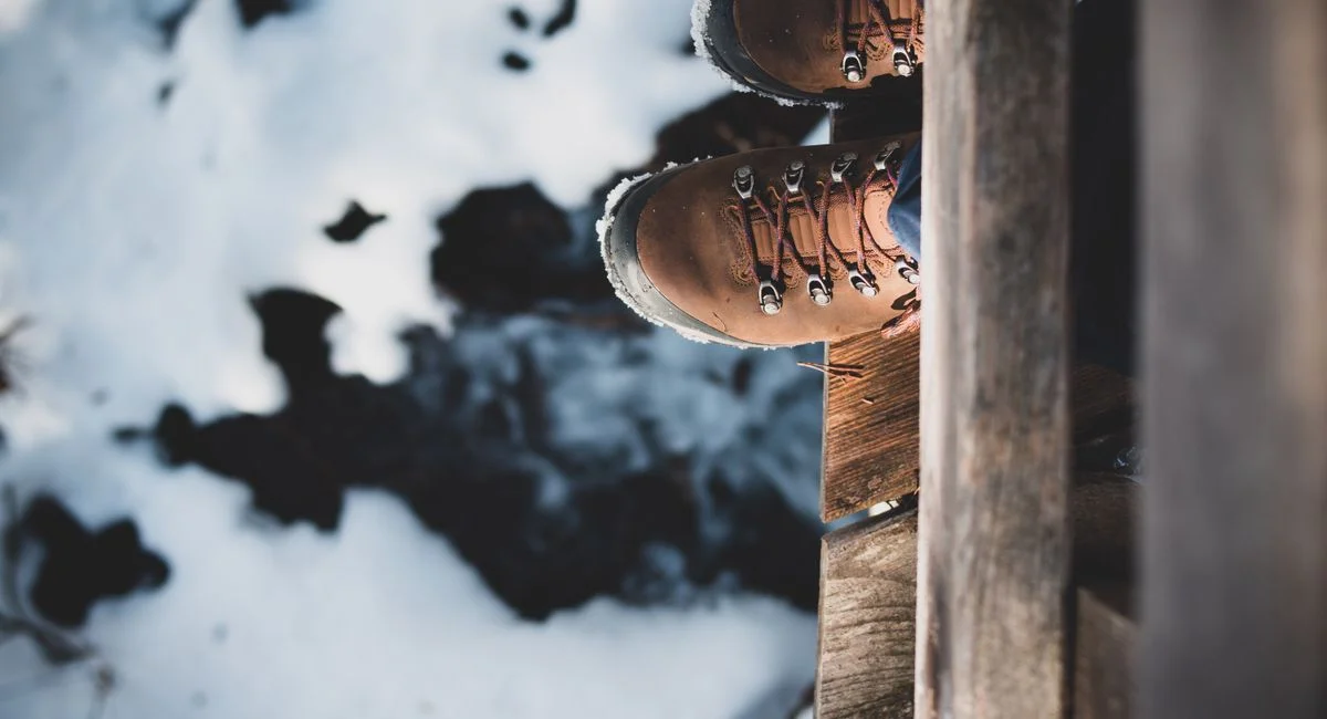 Illustration, chaussure pour raquettes à neige