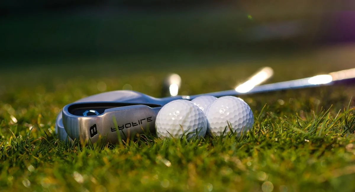 Illustration, support pour balle de golf